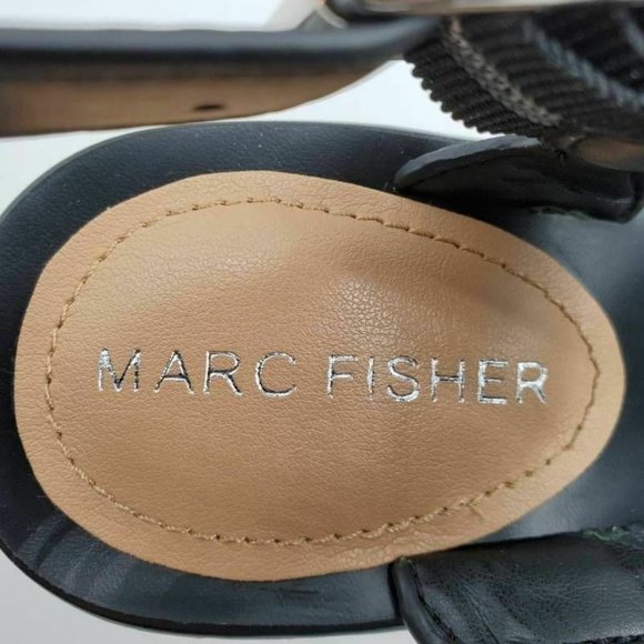 Marc Fisher Omalla Strappy Sandals Black 5.5 New - Picture 8 of 10